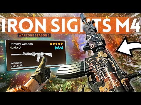Returning to the M4A1 IRON SIGHTS Class Setup in Warzone... it's DEADLY!