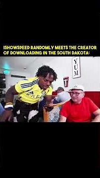 Ishowspeed Randomly Meets The Creator Of Downloading In The South Dakota 😁