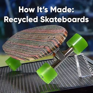 It's Zero Waste Week! Watch how these skateboards are given a second life!🛹 #HowItsMade | Discovery Channel UK