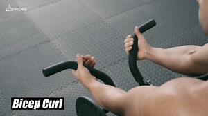 Syedee Bicep Tricep Preacher Curl Machine, Adjustable Seat, 2 in 1 Plate-loaded Preacher Curl Machine for Home Gym