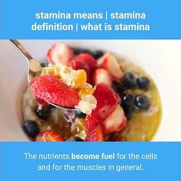 stamina means | stamina definition | what is stamina