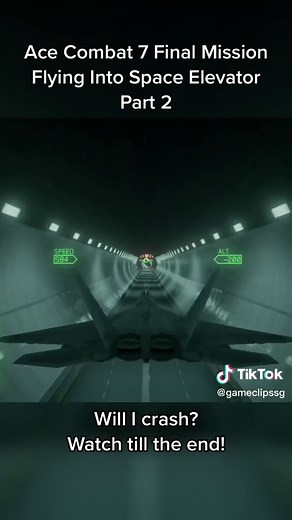 Ace Combat 7 Final Mission Part 2 - Flying Into Space Elevator