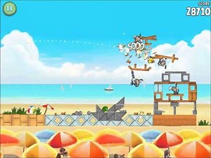 Official Angry Birds Rio Walkthrough Beach Volley 6-1