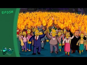 (Reupload) The Simpson movie Escape from angry mobs scene sparta valise base