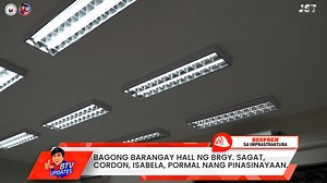 Pinangunahan ni Congressman Joseph Salvador Tan ang pagpapasinaya ng bagong Barangay Hall ng Barangay Sagat, Cordon, Isabela noong January 04, 2025. Lubos ang kasiyahan at pasasalamat ng mga opisyales at residente ng nasabing barangay na pinamumunuan ni Punong Barangay Melchor Ramel Salum. Malaking tulong ito sa Brgy. Sagat para sa mas mabilis at maayos na paghatid nito ng serbisyo para sa kanilang barangay. | Joseph Salvador Tan