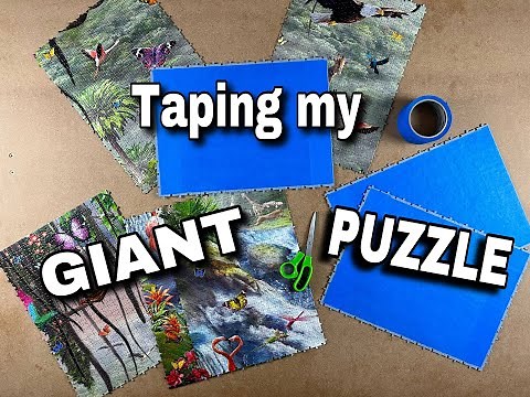 How I divide, flip and tape my GIANT PUZZLES!