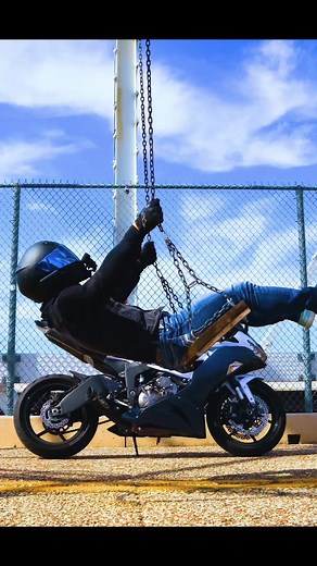 Big, tough motorcycle rider? #badass #motorcycle #austin #austintx #kawasakininja #canonm50 #backyardigans