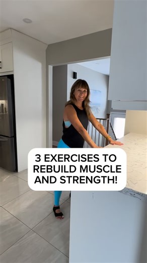 Janet Osborne on Instagram: "If you’ve noticed yourself feeling weaker with age — you’re not alone. We naturally start losing muscle in our 30s and 40s, and that loss speeds up during menopause. The good news? You can absolutely rebuild it with simple, consistent strength work. 💛 These are the first 3 exercises I’d recommend for anyone wanting to reverse age-related muscle loss — especially in the legs, where we lose strength the fastest. 1️⃣ Supported Squat — 10–15 reps Strengthens your quads