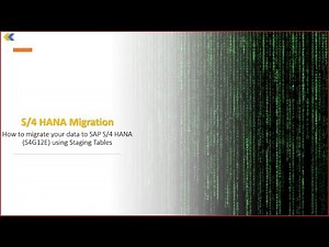 Migration of Data in S/4 HANA using staging tables