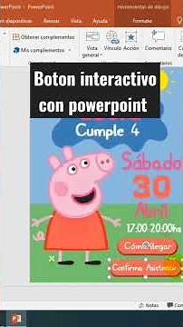 Botón interactivo con Powerpoint / Agregar enlace