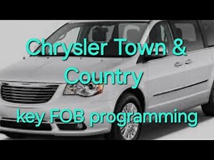 Chrysler Town & Country Fobik Key Programming 2008 2009 2010 2011 2012 2013 2014 2015 2016 2017