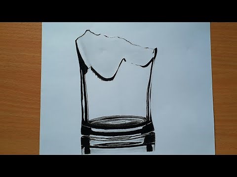 how to draw broken glass for beginners | drawing tutorial |