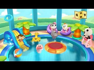 Dr Panda Swimming Pool game play kids app