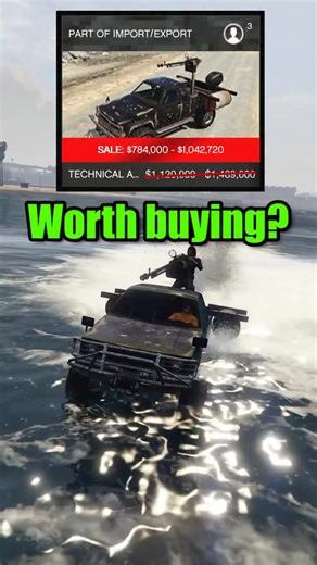 @itsbehixve on Instagram: "GTA Is the Technical Aqua worth it in 2025? 30% off this fun vehicle #gtaonline #gaming #gta5 #gtav #gta5online #gtaupdate #gta #gtanew #gtacars #gtatest #gamingclips"