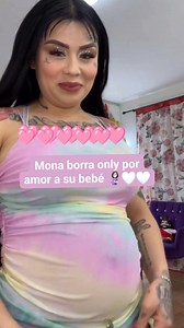 Mona borra página azul por amor a su bebé 🤰🤰🤰🩵🩵🩵🩷🩷🩷 | Mona y Geros fans