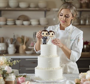 Personalized Wedding Cake Topper: Custom 3D Printed Bride & Groom Figurine - Etsy