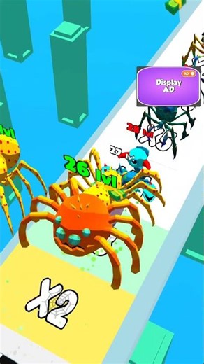 Insect Evolution Spider Run 🕷️ - Gameplay #30 #gameplay #shorts #spider