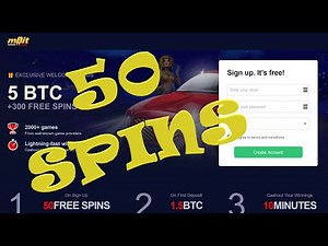 MBit casino No Deposit bonus code - 50 FREE spins promo - no purchase necessary 2020, 2021