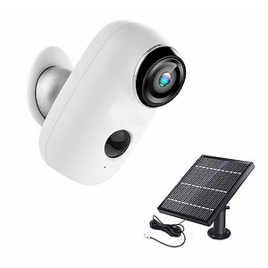 Kit Camera supraveghere de exterior WIFI HeimVision HMD2 cu panou solar HMS1, 1080P cu nightvision, senzor miscare, notificare miscare, acumulator, audio bidirectional, WiFi, slot microSD card - eMAG.ro