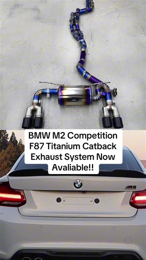BMW M2 Competition F87 Paired with our Vortrix Titanium Catback Exhaust System 🚀 More models avaliable. LINK IN BIO 🌐 #viral #trending #fyp #vortrix #bmw