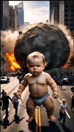 Naughty Giant Baby vs Dangerous Robot |#giantbaby #ai #robot