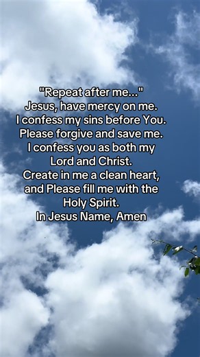 Repeat After Me Prayer: Repentance & Salvation Prayer