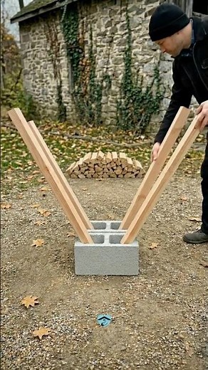 Smart Firewood Stacking Trick