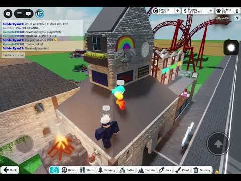 Meeting a fan in theme park tycoon 2!!