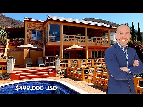 LUXURY HOME FOR SALE in AJIJIC VILLAGE┃LAS SALVIAS ┃LAKE CHAPALA ┃MEXICO┃ $499,000 USD┃POOL & VIEWS