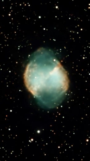 The Dumbbell Nebula (M27) captured from my telescope #shorts #space #nebula