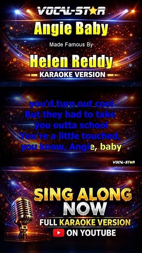Angie Baby - Helen Reddy KARAOKE #karaoke #instrumental #karaokeversion