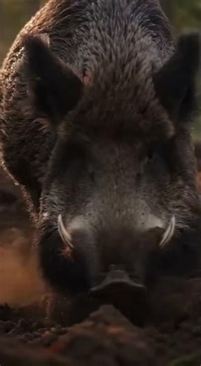 A giant and fierce boar