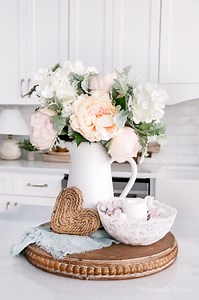 This DIY Lace Ribbon Candle Holder is such a fun way to repurpose leftover lace ribbons. Originally, I had planned to make one out of antique/vintage doilies, but then I realized that not everyone has access to doilies. So I decided to create one out of lace ribbons. These lace bowls were so popular about 10-12 years ago. I remember people making and using them for many purposes, including trinket bowls and light fixtures! And based on how viral this video was, I’d say they are popular again! Wh