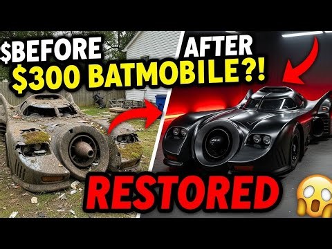Restoring a Completely Destroyed Batmobile for $300 | Full ASMR Process