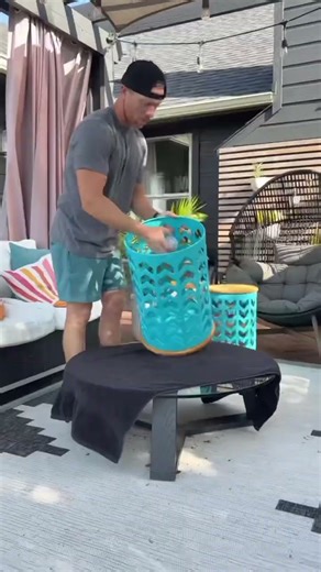 Patio tables ready for their close-up 🎬