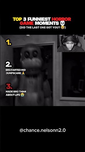 Top 3 Funniest Horror Game Moments 🎮👻 (Jump Scare Made Bro Think About Life 😭🚪)