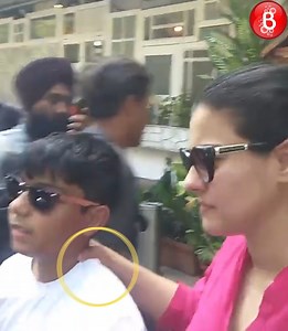 742K views · 10K reactions | Kajol Looked upset and holded her Son Yug Tightly while Leaving from the Restaurant. | Bollywood Bubble - Videos | Facebook