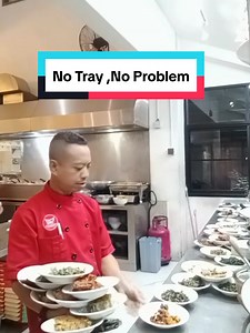 Padang waiters serving 15 plates on one arm — Padang service skills