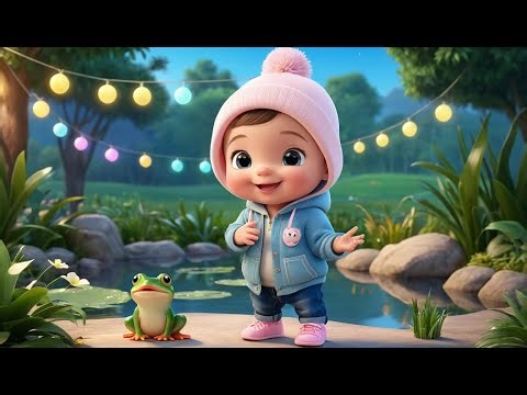 Baby Frog New Year Pond Adventure | Fun Animals & New Year Nursery Rhyme for Kids