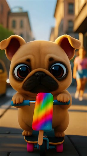 Saddest Dog of the Year! Popsicles Melt but Friendship Sweeter 🍦💖 || #cutedog #shorts ‪@DudeDoggy‬