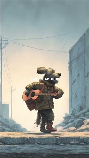 Dog Cartoon Video! Sad Dog Singing Old 🎶👴🎸✨? #music #trending