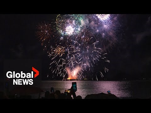 New Year's 2025: Toronto puts on vibrant fireworks display over waterfront