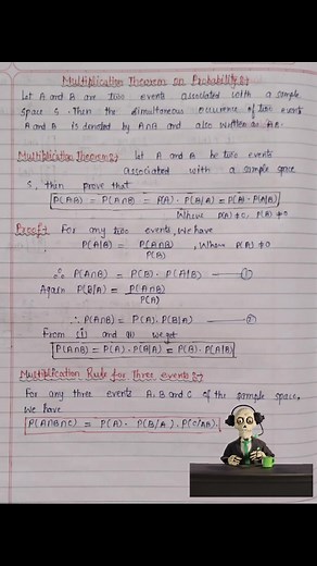 Multiplication theorem on probability #probability #viralreelsfb #maths #engineering | Mathematics Hub | Facebook
