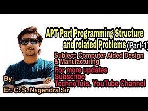 APT Part Programming & related Problems (Part-1)