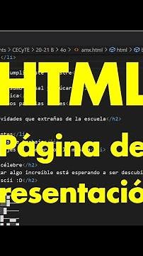 HTML básico Página de Presentación