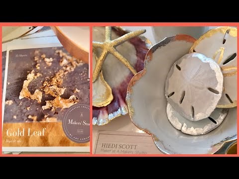 How to Paint & Gild Sand Dollars
