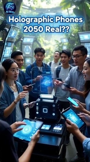 2050: Real Holographic Phones & Displays?! No Touch Future