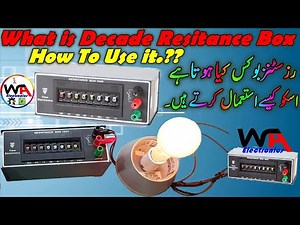 How to Use Decade Resistance Box in Hindi Urdu | Resistance Box Working Practical Experiment