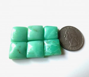 14x14 MM-6 PCS-AAA Green Chrysoprase Cabochon Gemstone-size-square Shape Flat Back Chrysoprase-for Jewelry Making, Gift for Her - Etsy