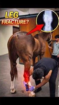 Horse Leg Fracture? Vet Investigation With X-Ray #animalrescue #rescueefforts